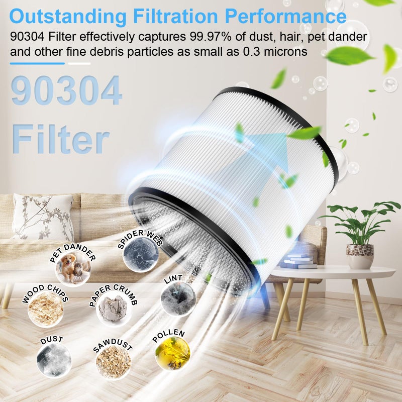 Extolife Replacement Filter Compatible with Shop-Vac 90350 90304 90333 Replacement fits most Wet/Dry Vacuum 5 Gallon and above (1) - Image 4